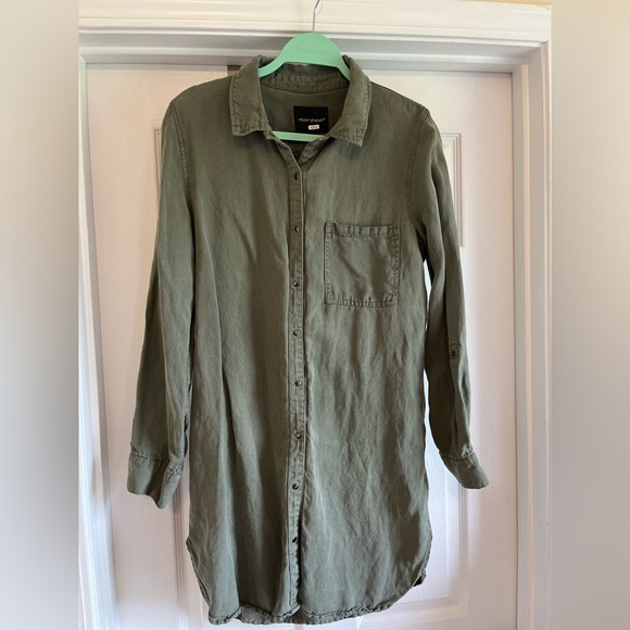 Velvet Heart Olive Sandy Shacket long shirt/dress. Size Small - Picture 1 of 4